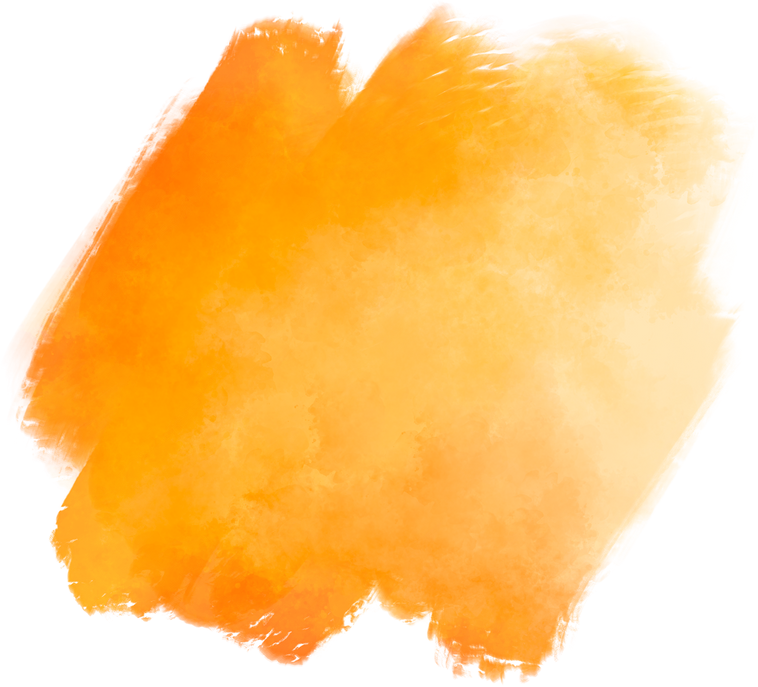Orange Water Color Brush Background